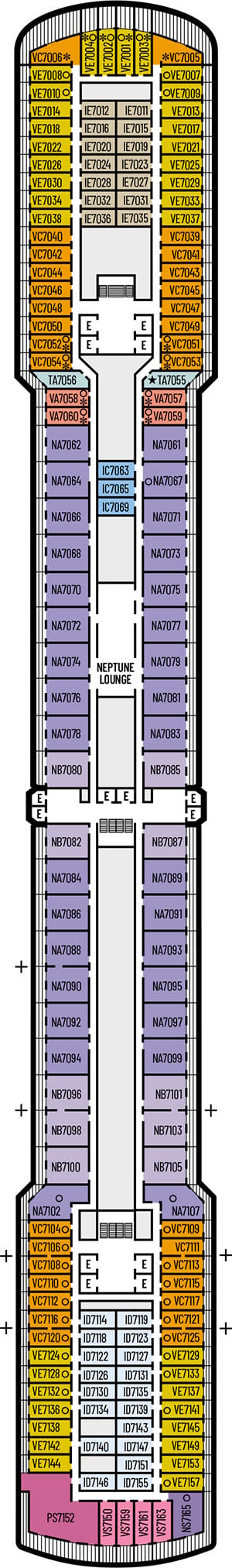 Deck 7 - Rotterdam Deck Plan