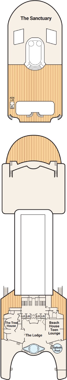 Deck 17 - Sports Deck Plan