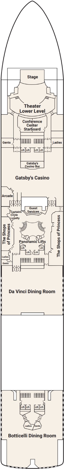 Deck 6 - Fiesta Deck Plan