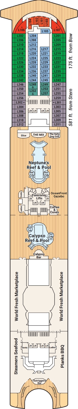 Deck 15 - Lido Deck Plan
