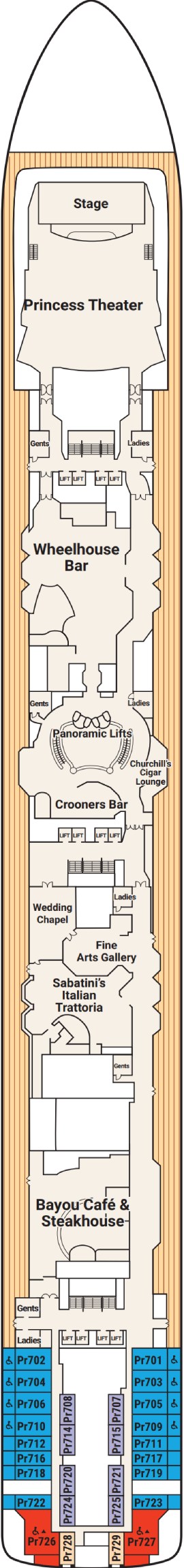 Deck 7 - Promenade Deck Plan