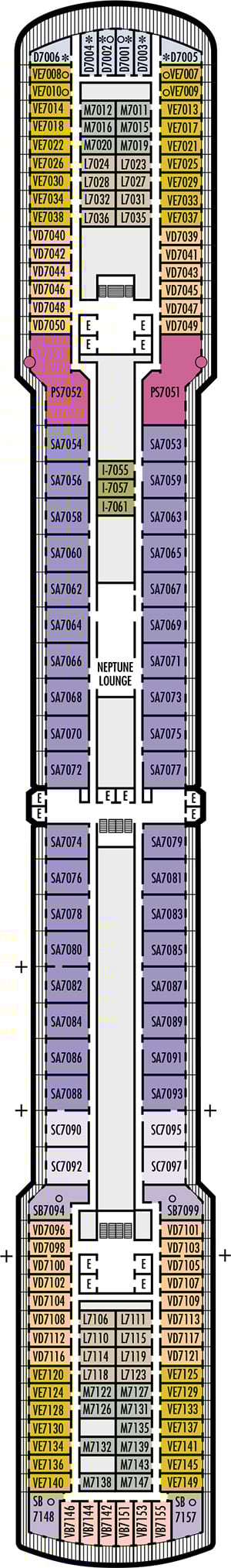 Deck 7 - Rotterdam Deck Plan