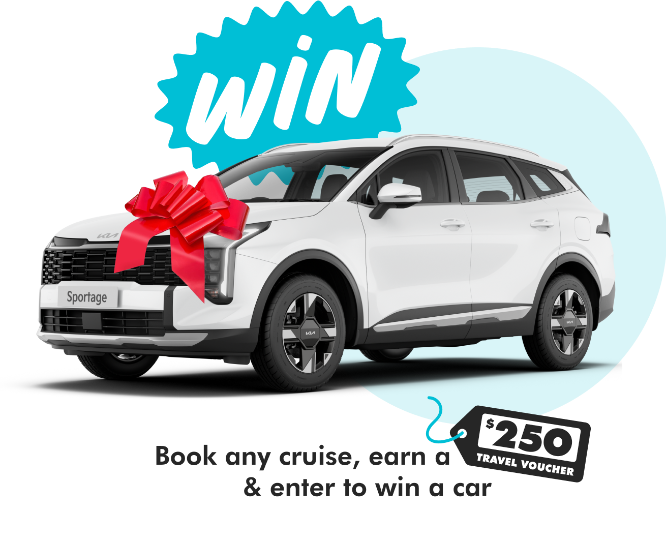 Book any cruise, earn a $250 Travel Voucher & enter to win a car